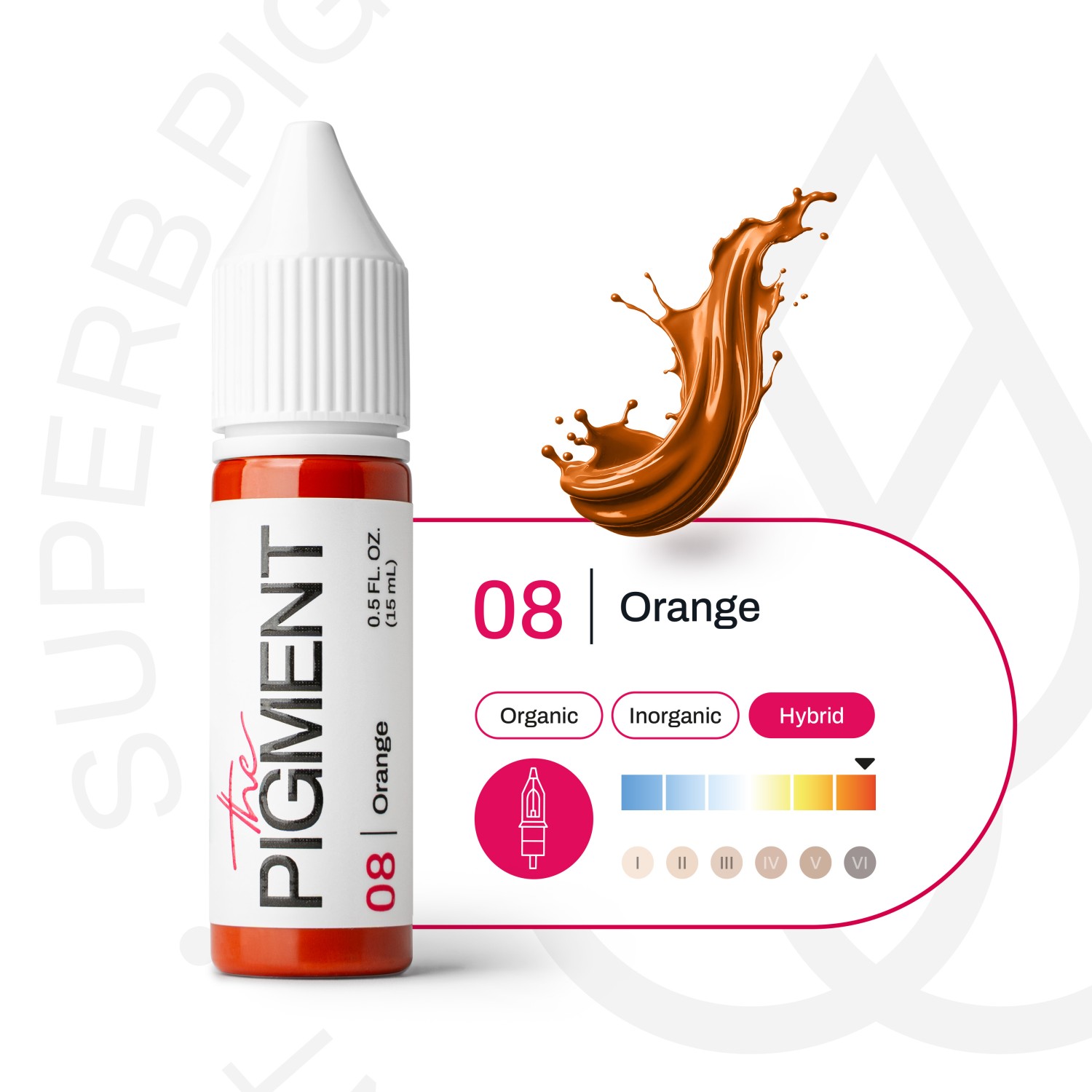 THE PIGMENT წარბის პიგმენტი  Orange 15 მლ.